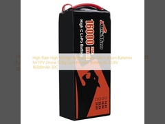 Batterie al litio ricaricabili ad alta tensione ad alta velocità per droni FPV 1510g Batteria Lipo polimerica 6S 22.8V 16000mAh 30C